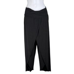 Athleta Womens XXS Black Tulip Release Pants Soft Modal Athleisure Yoga Workout